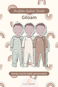 pinterest Design textile bébé personnalisé pour Giloam