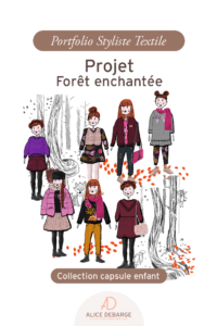création d'une collection de vêtements fille : pinterest